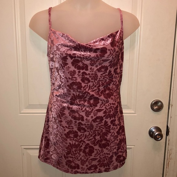 Urban Outfitters Tops - Urban Outfitters velour pink tank top